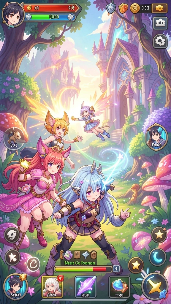dragon99 - Screenshot menampilkan karakter utama dalam pertempuran epik.